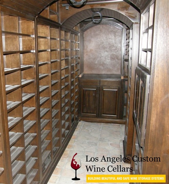 We Build Los Angeles Custom Wine Cellars in Basements