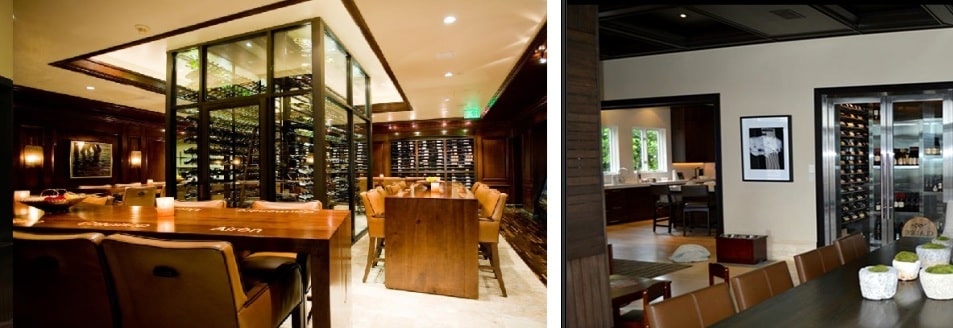 Contemporary Design for Home Custom Wine Cellars in Los Angeles, California