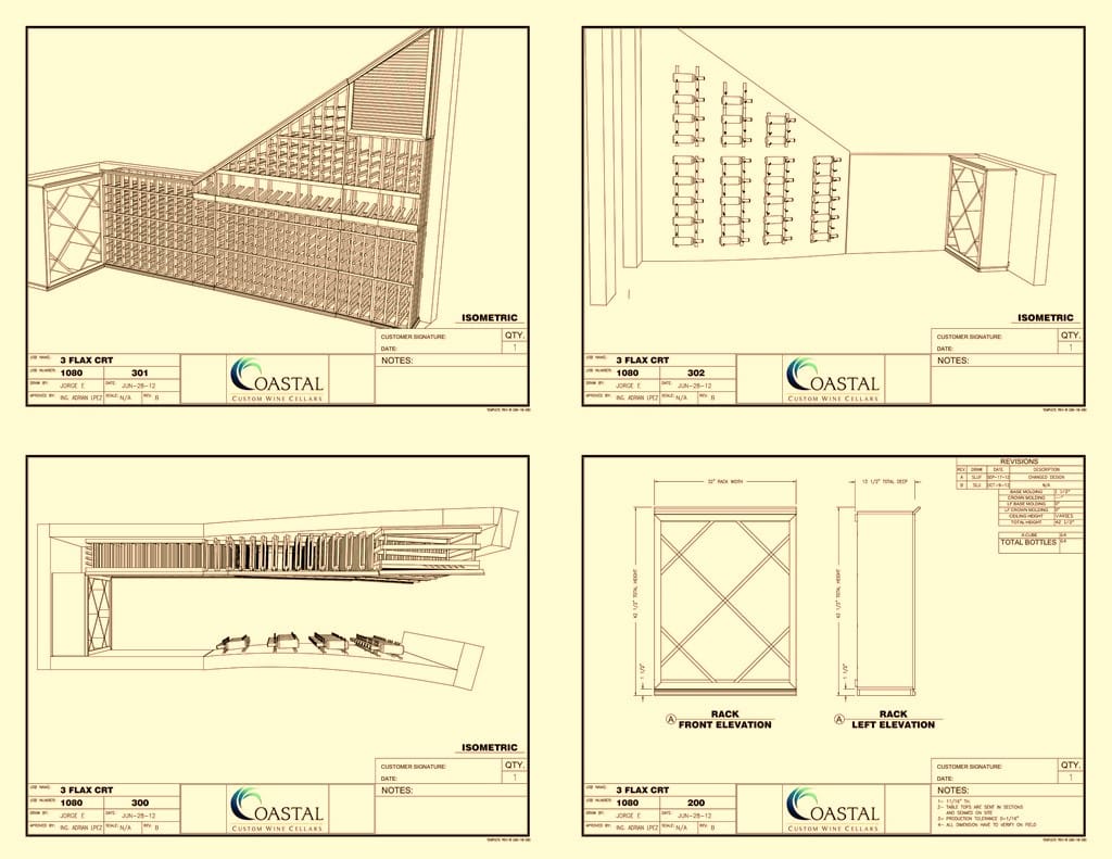 Custom Wine Cellars Designs by Coastal