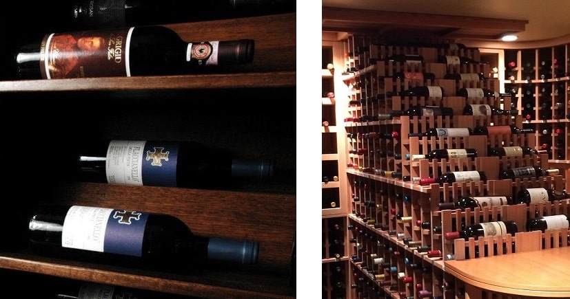 Wine racks in Los, Angeles, California come in various styles, shapes, and sizes. 