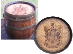 Wine Barrel Carvings for Wine Tasting Tables
