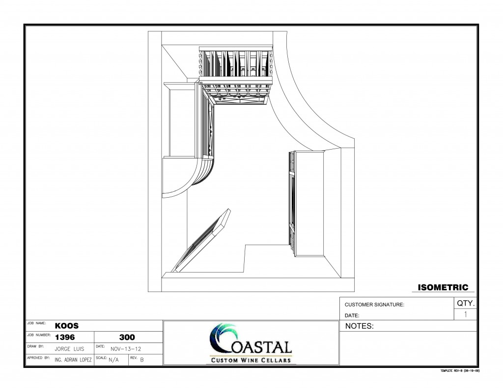 3D Wine Cellar Design - Custom Wine Cellars California Falcon Ridge