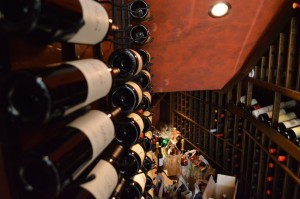 Mahogany Wine Racks - Wine Cellar Under Stairs