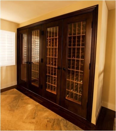 Residential Wine Cabinet Doors