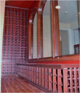 custom San Clemente wine cellar project