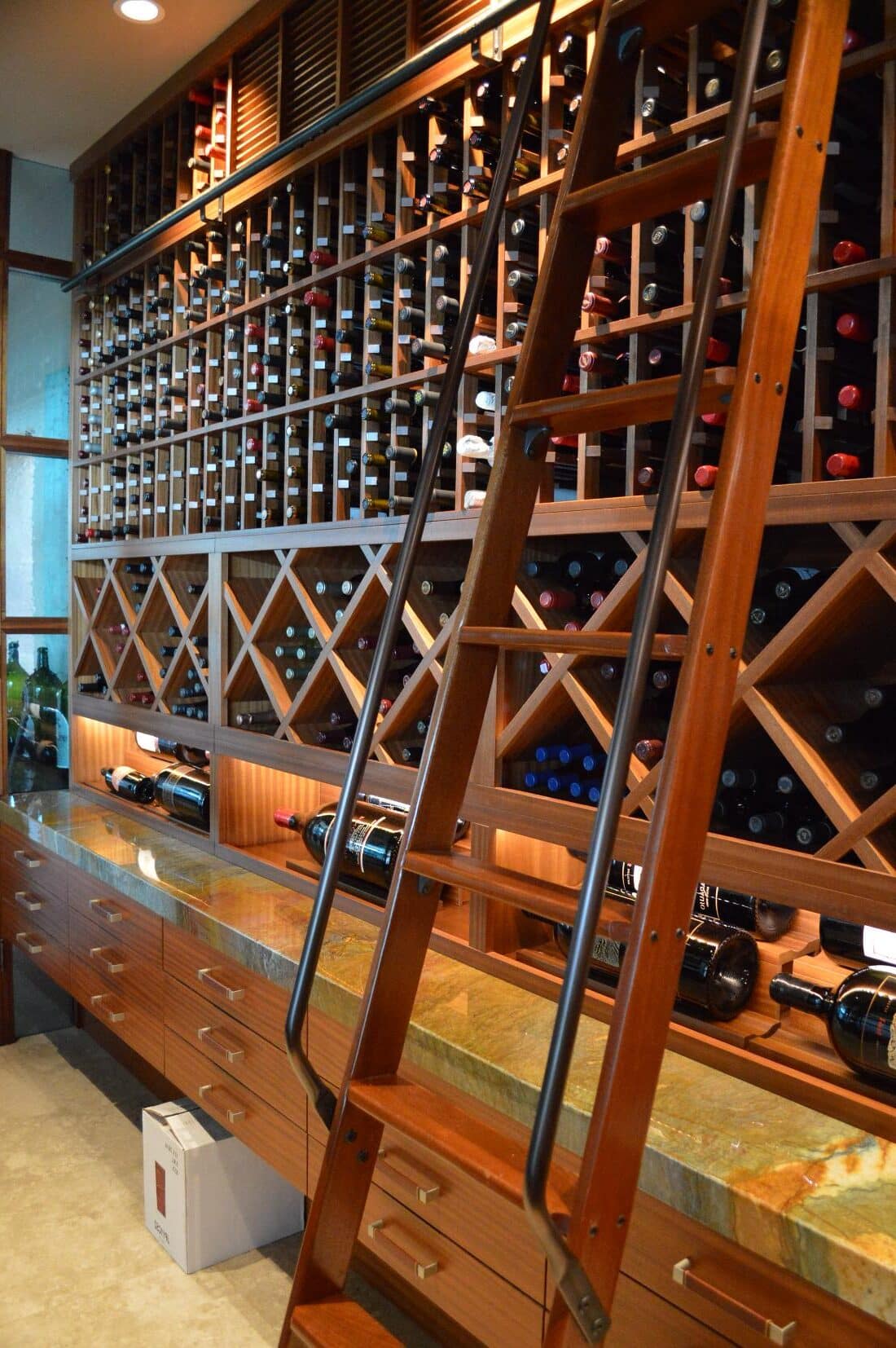 Custom Home Wine Cellar Design Los Angeles with Contemporary Features