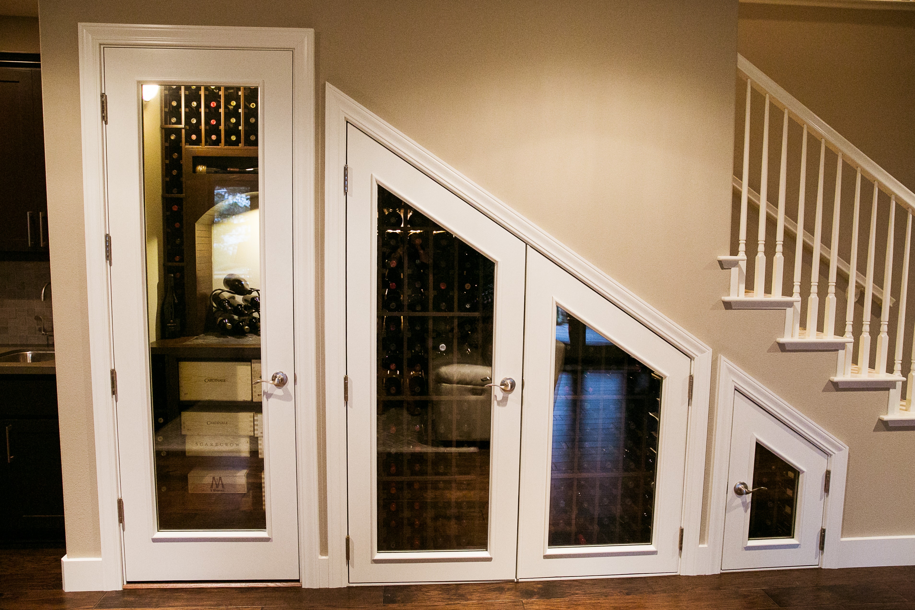 A Small Room Turned into a Lovely Wine Closet