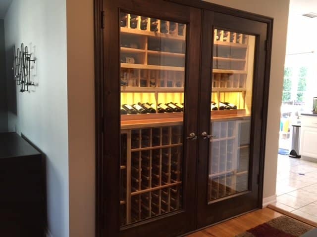 Completed Residential Custom Wine Cellar Los Angeles