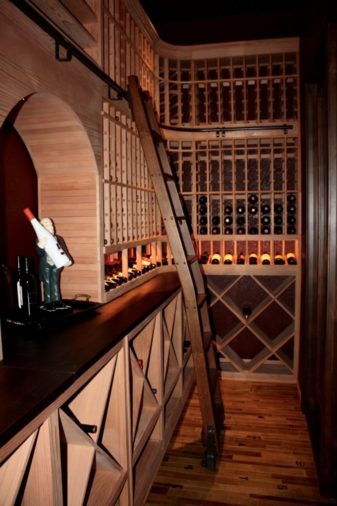 Custom Racking Home Wine Cellar Project by Los Angeles Experts