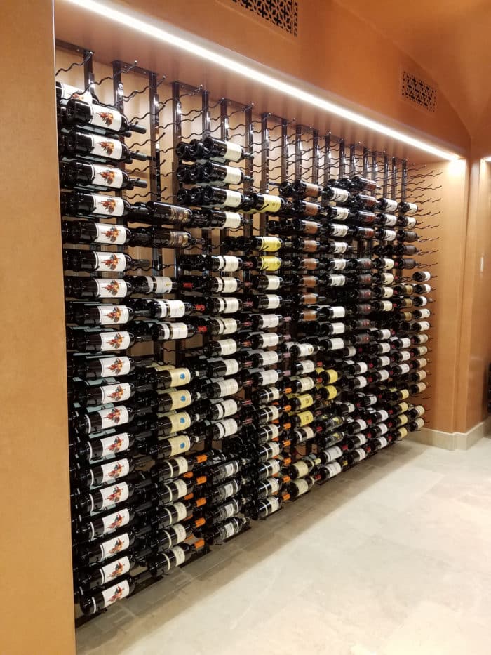 Floor to Ceiling Contemporary Wine Racks 