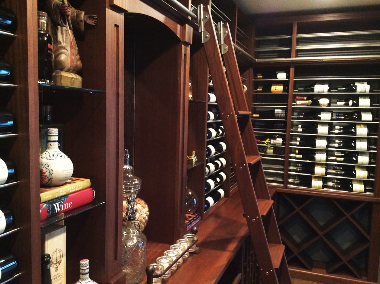 ok Home Wine Cellar with Elegant Custom Features Orange County