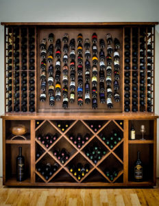 Old and New Traditional Mix with Ultra Modern Residential Wine Cellar Los Angeles Builders Work