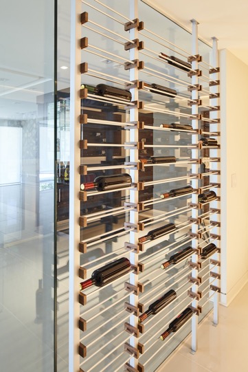 Contemporary Label Forward Millesime Wine Racks Los Angeles Builders