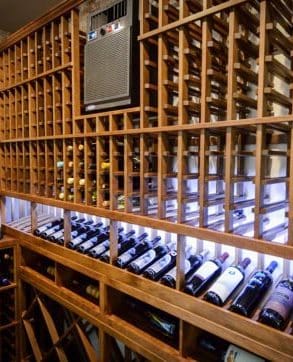 Through the Wall Wine Cellar Cooling Unit Installed by Los Angeles Experts