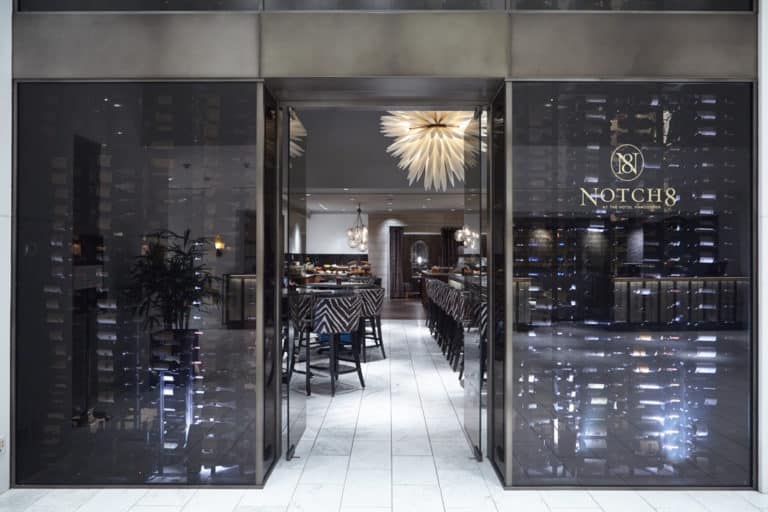 Commercial Custom Wine Cellar with Contemporary Racking