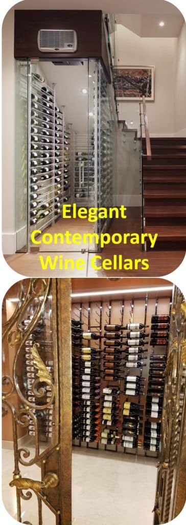 Elegant Contemporary Wine Cellars