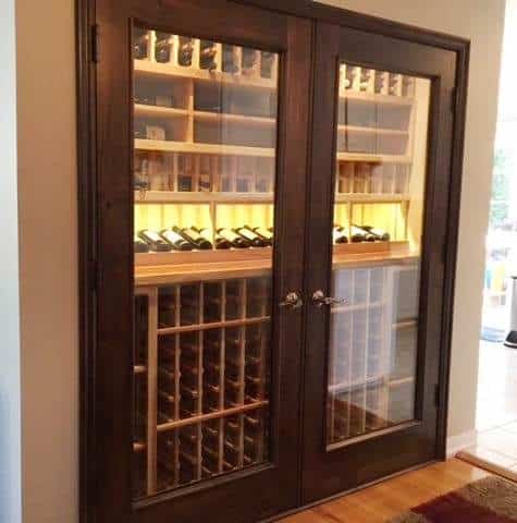 Los Angeles Custom Home Wine Cellar Installed with a CellarPro Refrigeration Unit