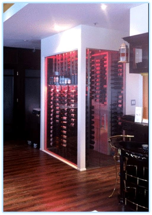 An Attractive Commercial Wine Cellar Display