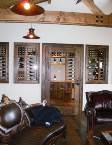 Commercial Wine Cellar Design with Traditional Wine-Racks by Coastal Custom Wine Cellars
