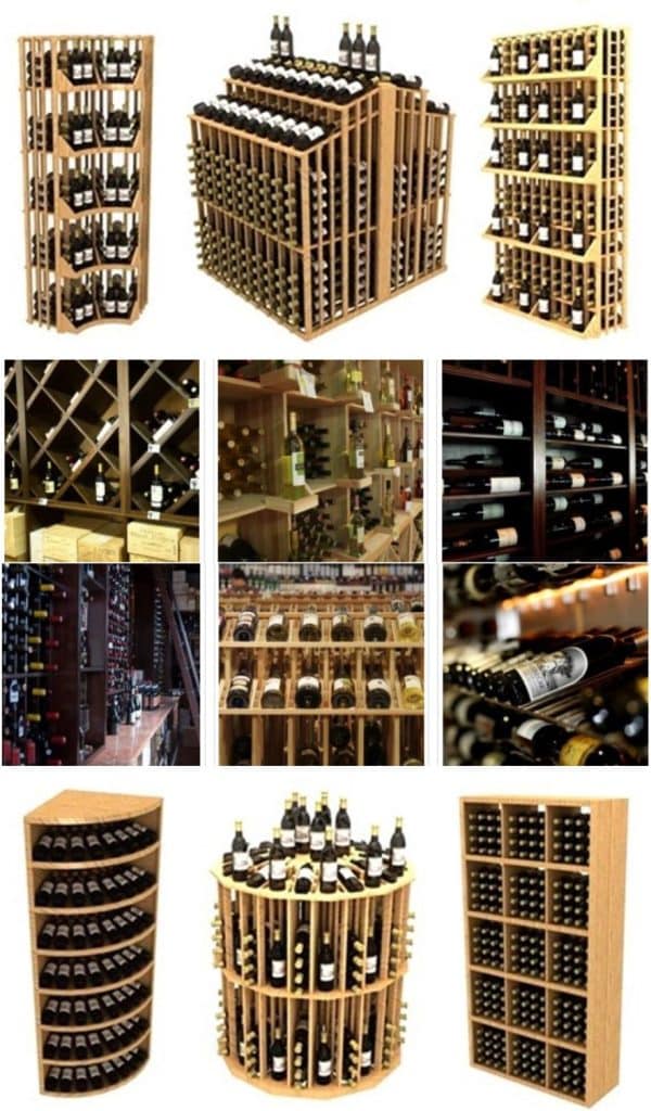 Commercial Wine Racks Made from High Grade Wood Species