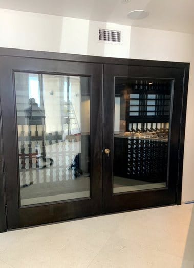 Glass Wine Cellar Doors