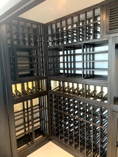 Wood and Glass Components are Perfect for Creating Luxurious Looking Home Wine Cellars
