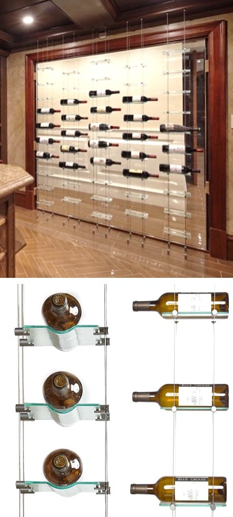 Float Wine Display Contemporary Wine Racks