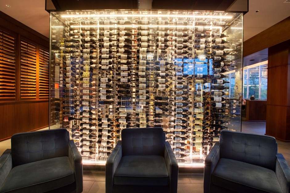 Glass Commercial Wine Cellar Created by an Expert Wine Cellar Builder