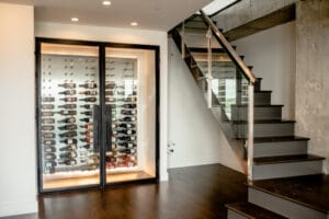 Click on this photo for another glass wine cellar we b