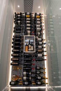 Here's how to choose the right lighting for your small modern wine cellar.