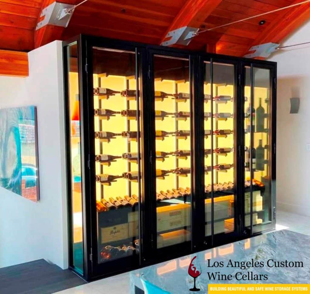 Contemporary Wine Display Created by Master Builders in California 