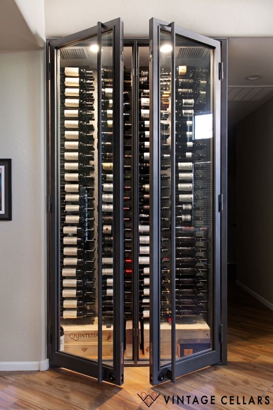 Luxurious Glass Wine Cellar Design 