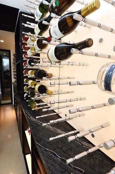 The Metal Wine Pegs were Perfect for the Modern Home Wine Cellar