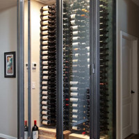 2 - Los Angeles Modern Glass Wine Display Los Angeles Modern Glass Wine Display