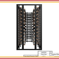 (2) This is the front view of the commercial wine storage, facing the entryway.