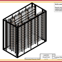 (3) Top-side view of this commercial wine storage design.