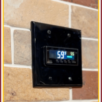 (11) Temperature controls are very important in modern and traditional wine cellars, that's why it's best to mount them within easy reach.