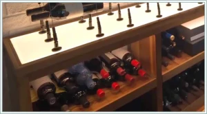5 - Sliding Cabinet and Modern Cable Wine Lighting