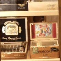 (8) Compared to the commercial wine cabinets, the cigar humidor was made from Spanish Cedar.