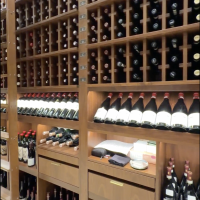 (6) Custom wine cellar drawers are great for tools like decanters, stemware, and such